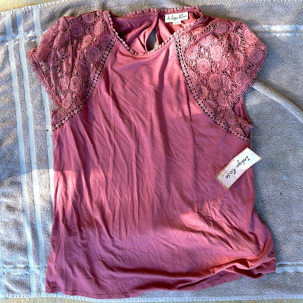Indigo Rose shirt
